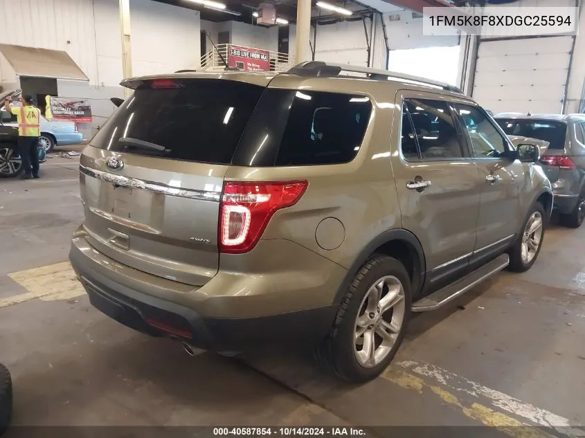 2013 Ford Explorer Limited VIN: 1FM5K8F8XDGC25594 Lot: 40587854