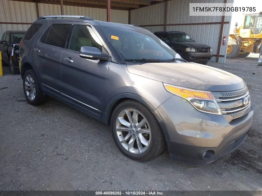 2013 Ford Explorer Limited VIN: 1FM5K7F8XDGB19785 Lot: 40598202