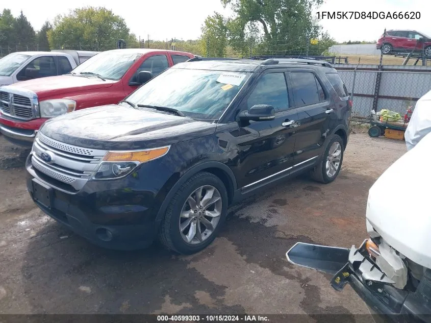 2013 Ford Explorer Xlt VIN: 1FM5K7D84DGA66620 Lot: 40599303