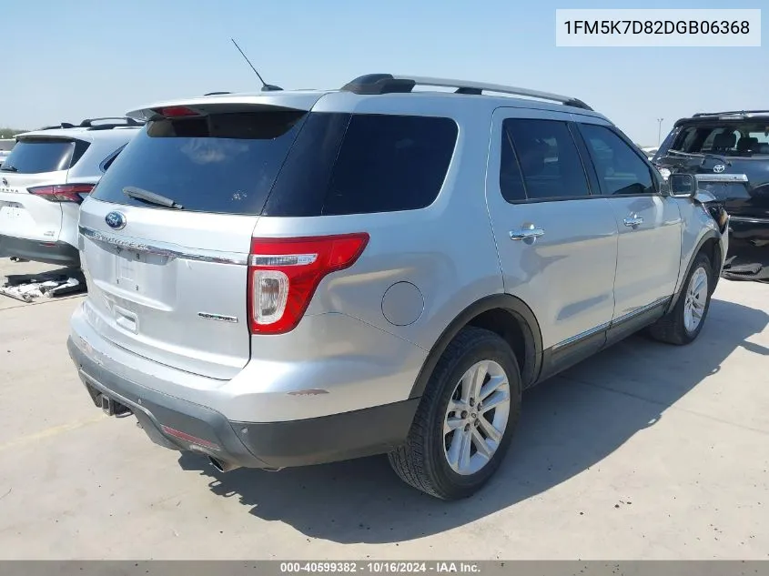 2013 Ford Explorer Xlt VIN: 1FM5K7D82DGB06368 Lot: 40599382