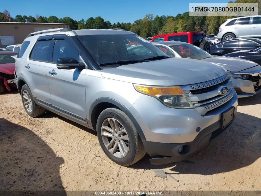 2013 Ford Explorer Xlt VIN: 1FM5K7D80DGB01444 Lot: 40602489