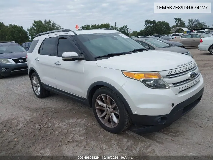 2013 Ford Explorer Limited VIN: 1FM5K7F89DGA74127 Lot: 40609829