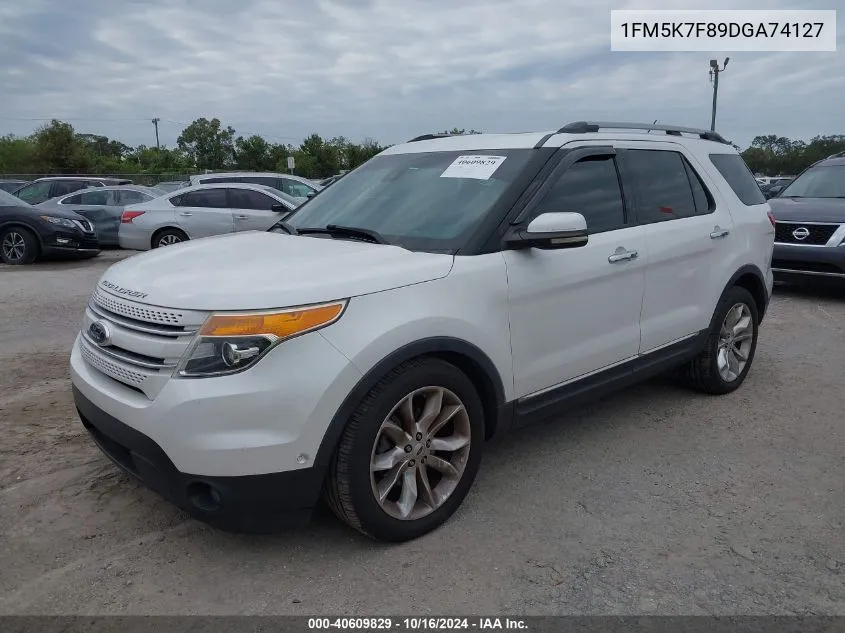 2013 Ford Explorer Limited VIN: 1FM5K7F89DGA74127 Lot: 40609829