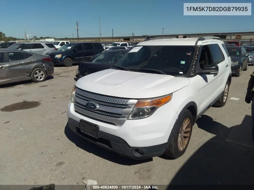 1FM5K7D82DGB79935 2013 Ford Explorer Xlt