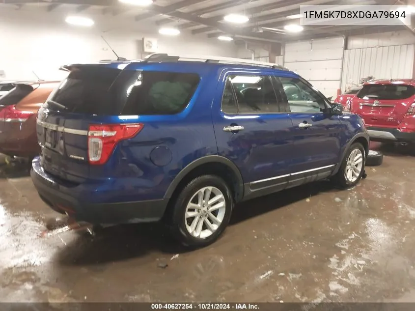 2013 Ford Explorer Xlt VIN: 1FM5K7D8XDGA79694 Lot: 40627254