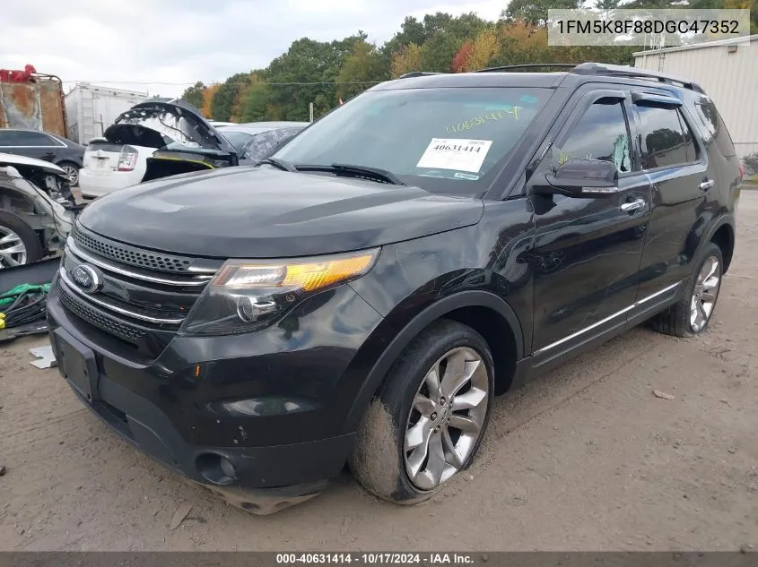 2013 Ford Explorer Limited VIN: 1FM5K8F88DGC47352 Lot: 40631414