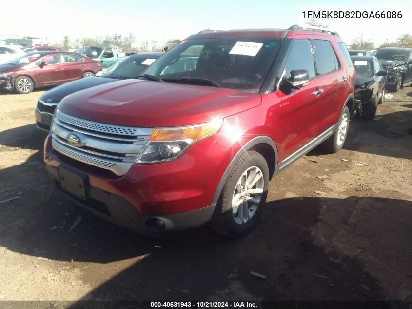 2013 Ford Explorer Xlt VIN: 1FM5K8D82DGA66086 Lot: 40631943