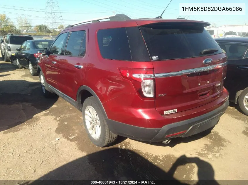 2013 Ford Explorer Xlt VIN: 1FM5K8D82DGA66086 Lot: 40631943