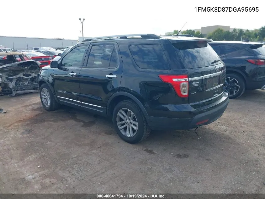 2013 Ford Explorer Xlt VIN: 1FM5K8D87DGA95695 Lot: 40641794