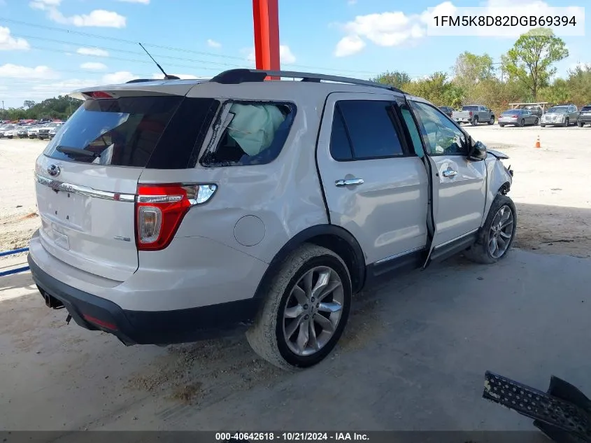 2013 Ford Explorer Xlt VIN: 1FM5K8D82DGB69394 Lot: 40642618