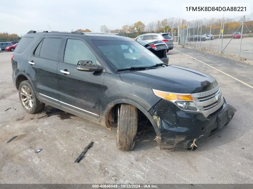 2013 Ford Explorer Xlt VIN: 1FM5K8D84DGA88221 Lot: 40648049