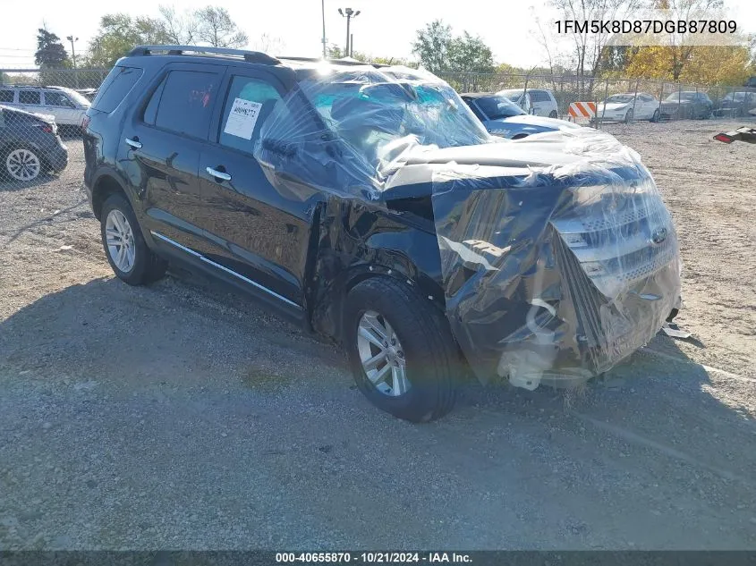 2013 Ford Explorer Xlt VIN: 1FM5K8D87DGB87809 Lot: 40655870