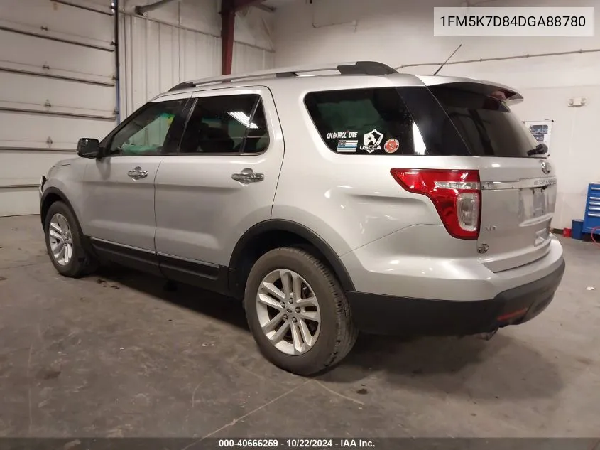 2013 Ford Explorer Xlt VIN: 1FM5K7D84DGA88780 Lot: 40666259