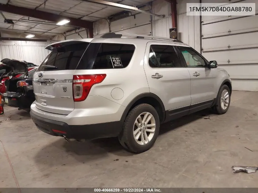 2013 Ford Explorer Xlt VIN: 1FM5K7D84DGA88780 Lot: 40666259