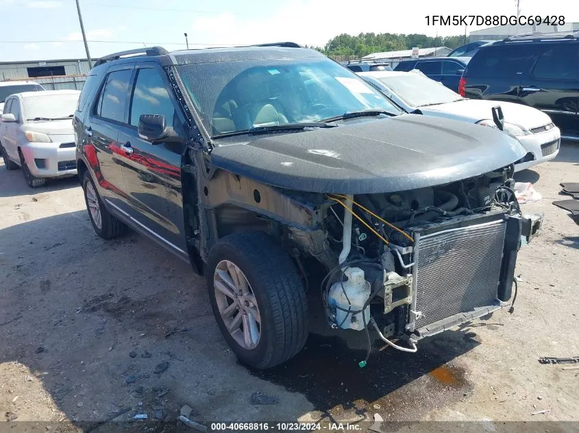 2013 Ford Explorer Xlt VIN: 1FM5K7D88DGC69428 Lot: 40668816