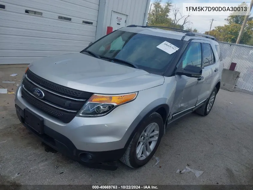 2013 Ford Explorer Xlt VIN: 1FM5K7D90DGA30013 Lot: 40669763