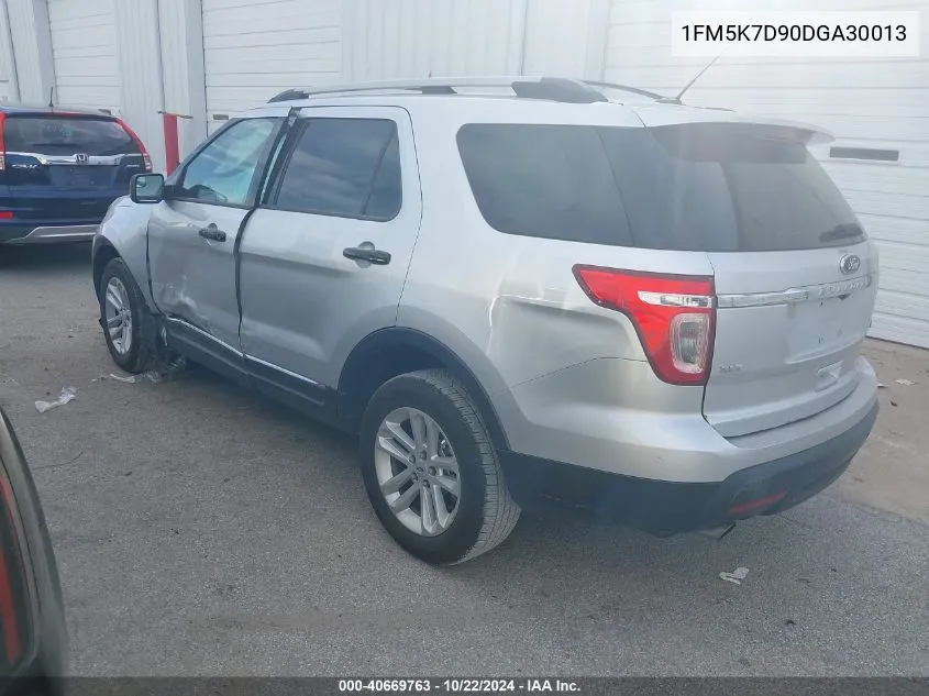 2013 Ford Explorer Xlt VIN: 1FM5K7D90DGA30013 Lot: 40669763