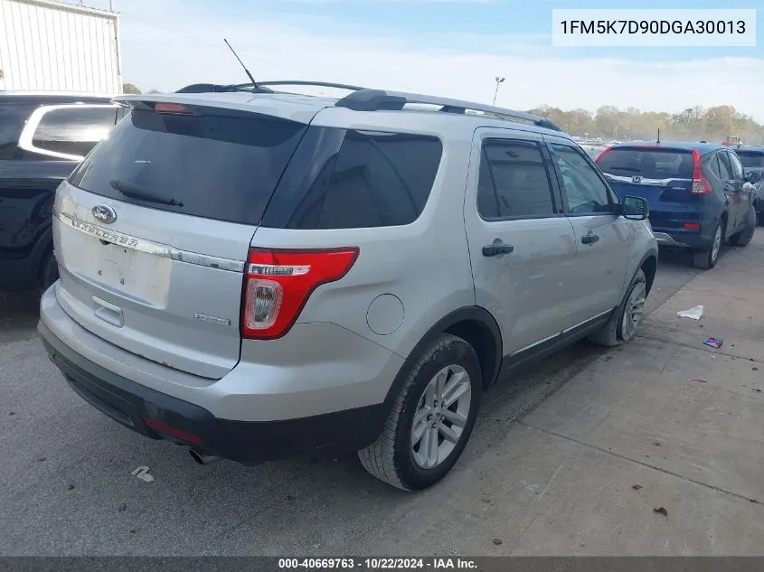 2013 Ford Explorer Xlt VIN: 1FM5K7D90DGA30013 Lot: 40669763