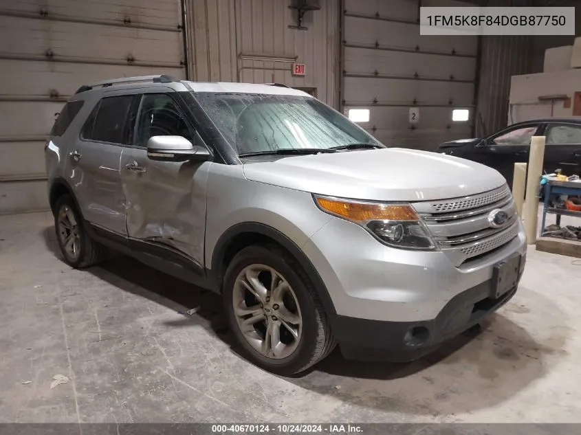 2013 Ford Explorer Limited VIN: 1FM5K8F84DGB87750 Lot: 40670124