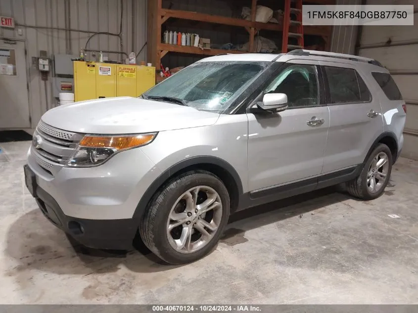 2013 Ford Explorer Limited VIN: 1FM5K8F84DGB87750 Lot: 40670124