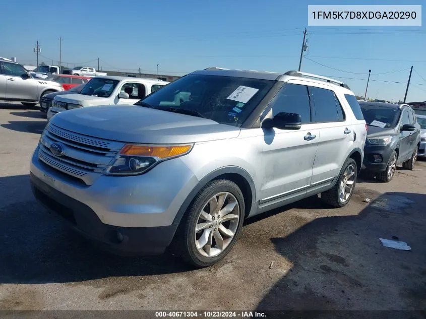 2013 Ford Explorer Xlt VIN: 1FM5K7D8XDGA20290 Lot: 40671304