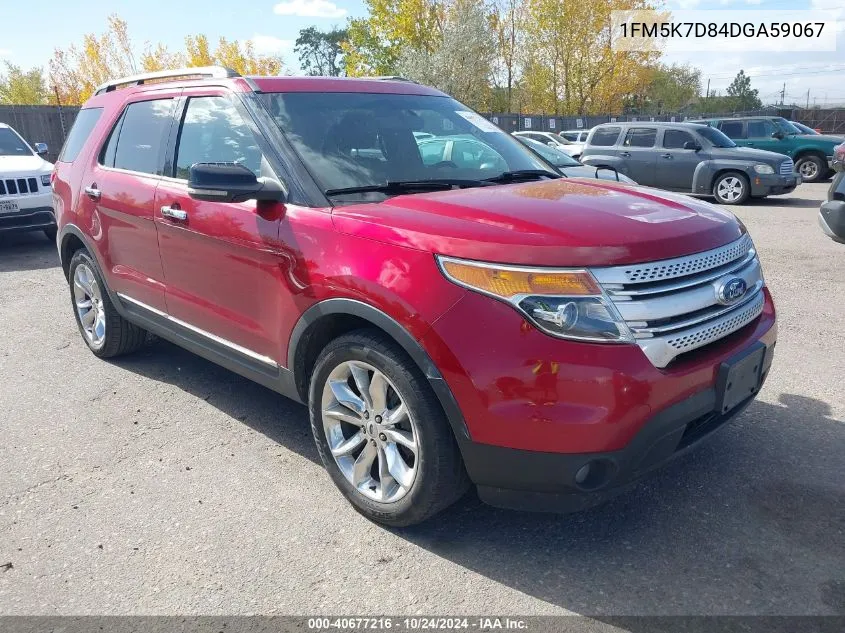 2013 Ford Explorer Xlt VIN: 1FM5K7D84DGA59067 Lot: 40677216