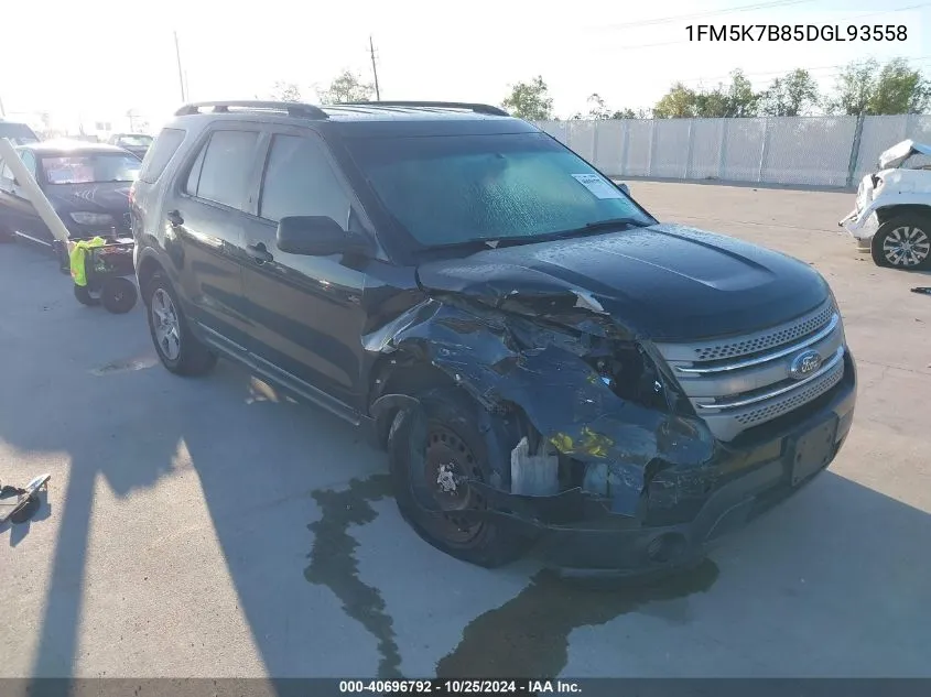 2013 Ford Explorer VIN: 1FM5K7B85DGL93558 Lot: 40696792