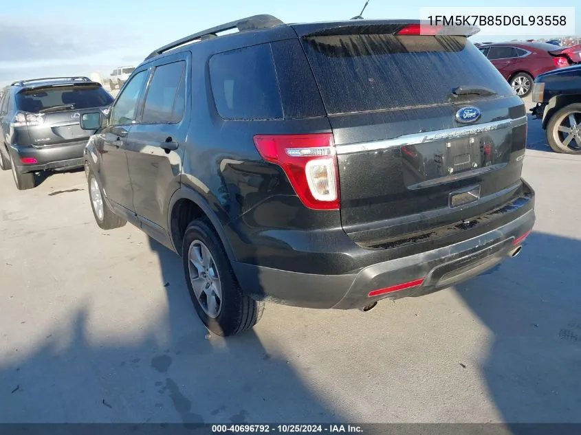 2013 Ford Explorer VIN: 1FM5K7B85DGL93558 Lot: 40696792