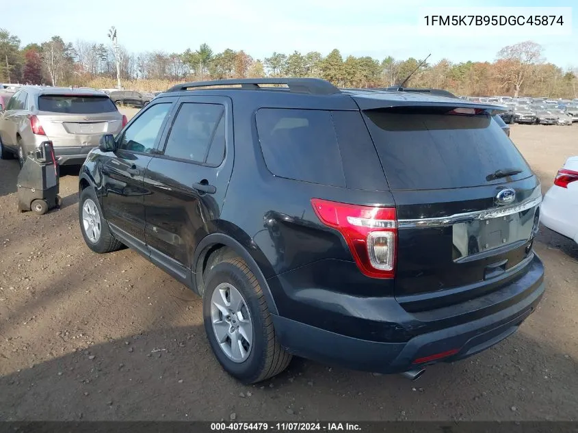 2013 Ford Explorer VIN: 1FM5K7B95DGC45874 Lot: 40754479