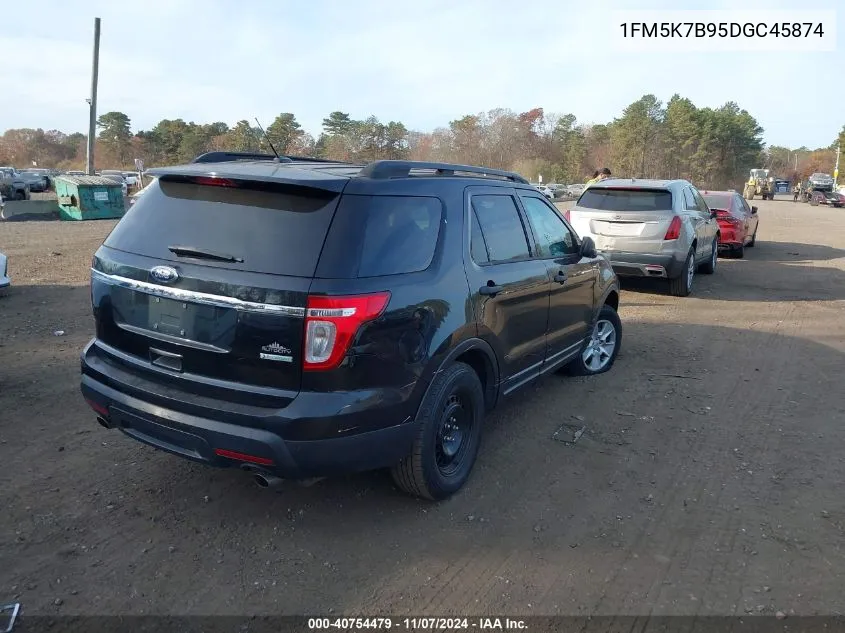 2013 Ford Explorer VIN: 1FM5K7B95DGC45874 Lot: 40754479