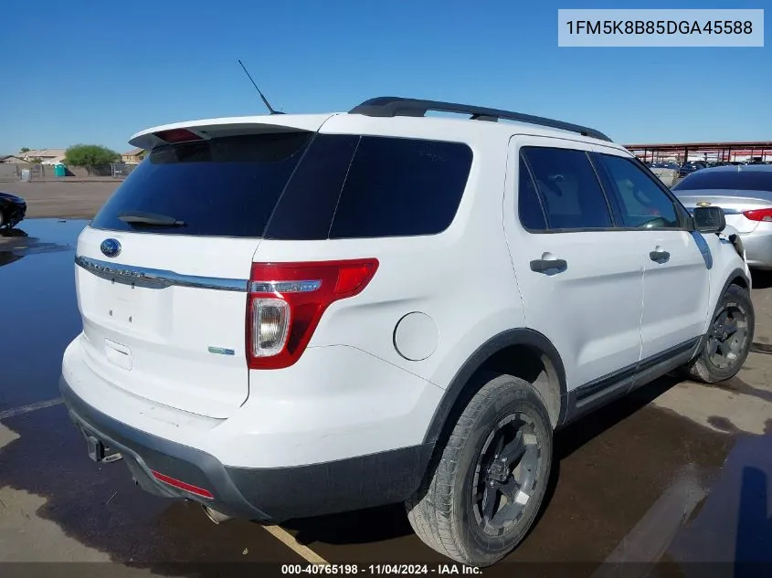 2013 Ford Explorer VIN: 1FM5K8B85DGA45588 Lot: 40765198