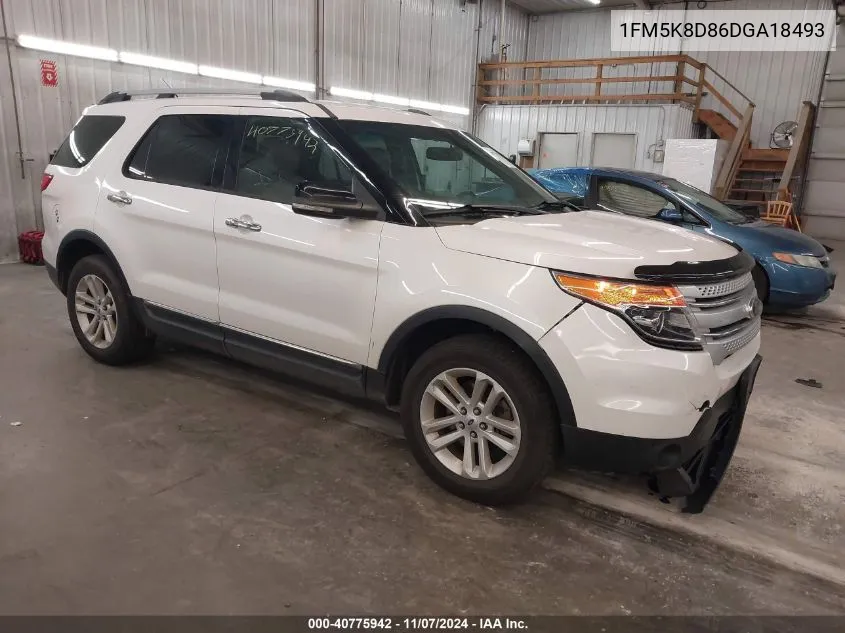 2013 Ford Explorer Xlt VIN: 1FM5K8D86DGA18493 Lot: 40775942