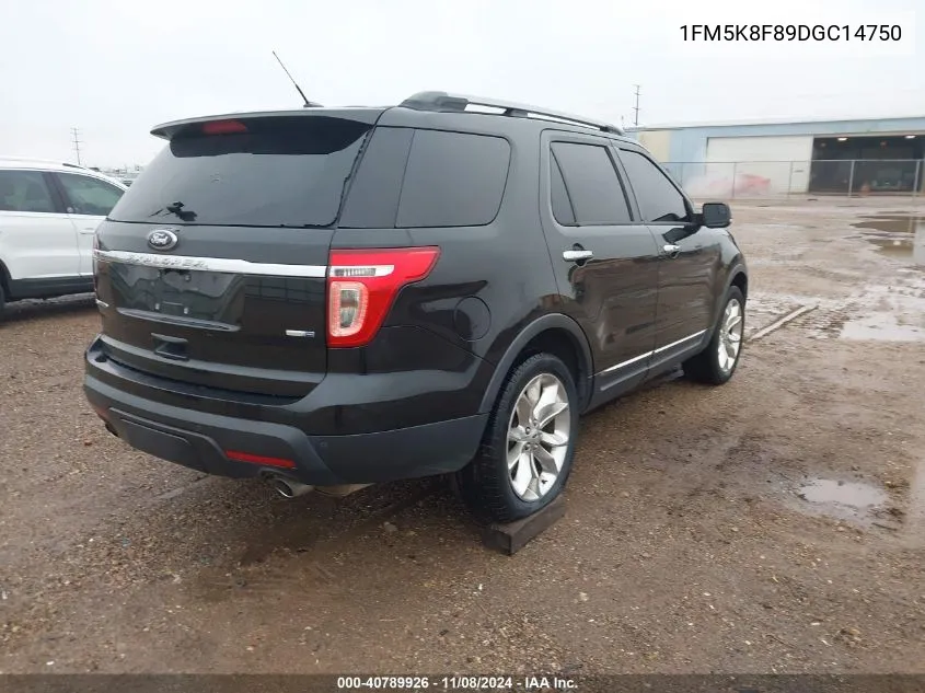 2013 Ford Explorer Limited VIN: 1FM5K8F89DGC14750 Lot: 40789926