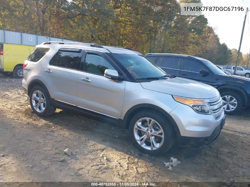 2013 Ford Explorer Limited VIN: 1FM5K7F87DGC67196 Lot: 40792055