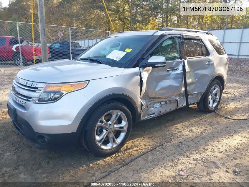 2013 Ford Explorer Limited VIN: 1FM5K7F87DGC67196 Lot: 40792055