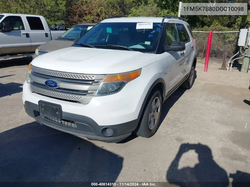 1FM5K7B80DGC10098 2013 Ford Explorer