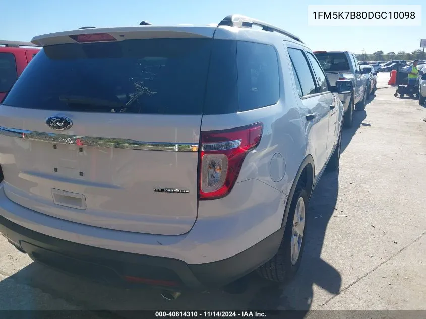 1FM5K7B80DGC10098 2013 Ford Explorer