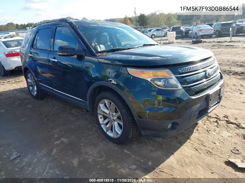 2013 Ford Explorer Limited VIN: 1FM5K7F93DGB86544 Lot: 40819518