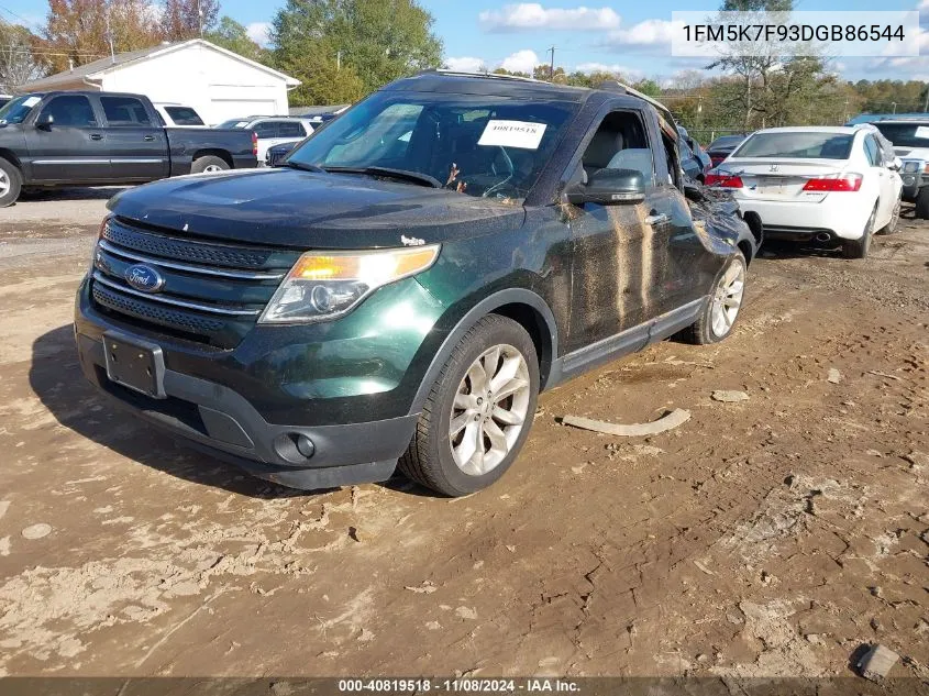 2013 Ford Explorer Limited VIN: 1FM5K7F93DGB86544 Lot: 40819518