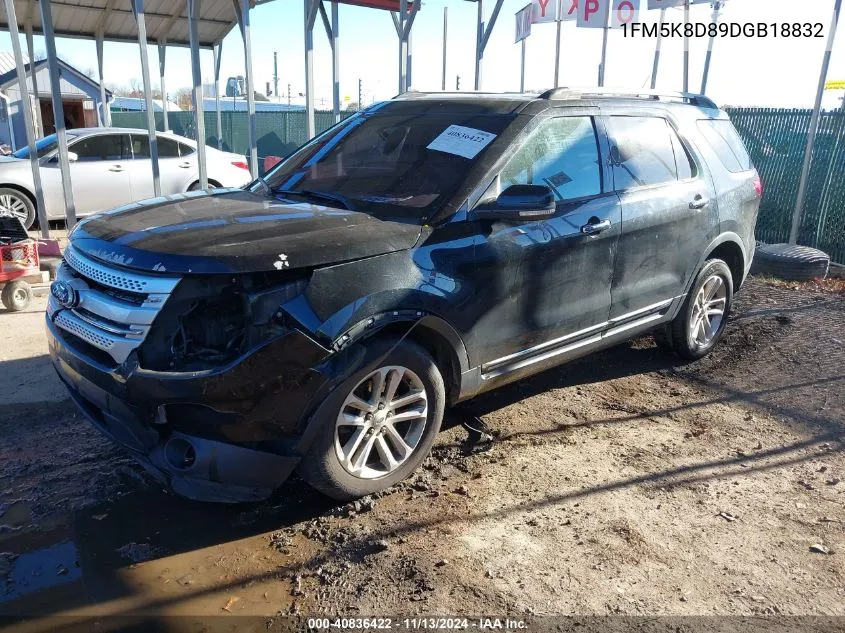 1FM5K8D89DGB18832 2013 Ford Explorer Xlt