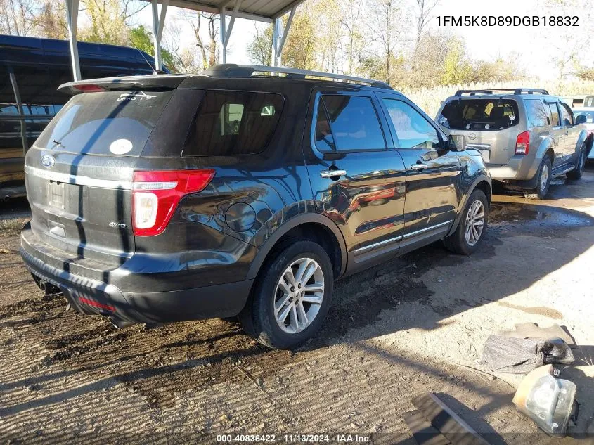 1FM5K8D89DGB18832 2013 Ford Explorer Xlt