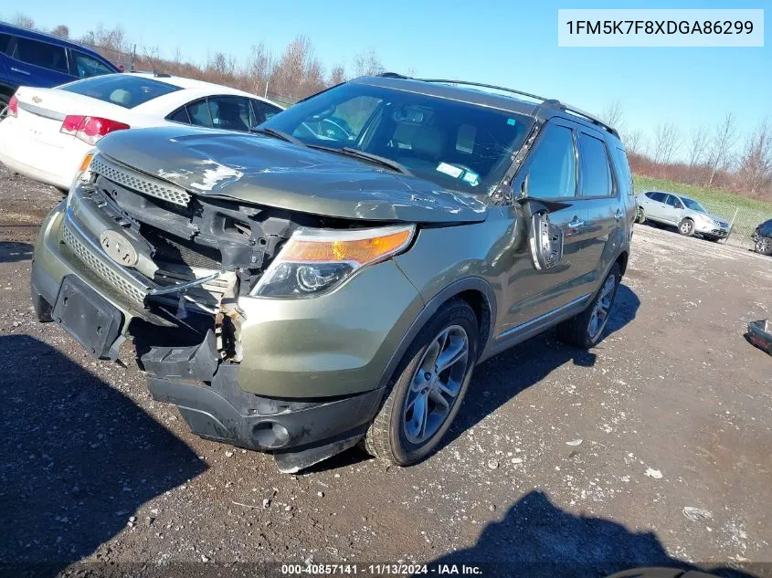 2013 Ford Explorer Limited VIN: 1FM5K7F8XDGA86299 Lot: 40857141