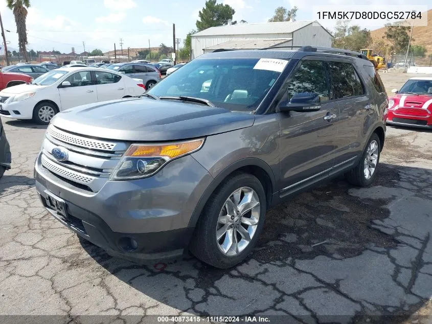 2013 Ford Explorer Xlt VIN: 1FM5K7D80DGC52784 Lot: 40873415