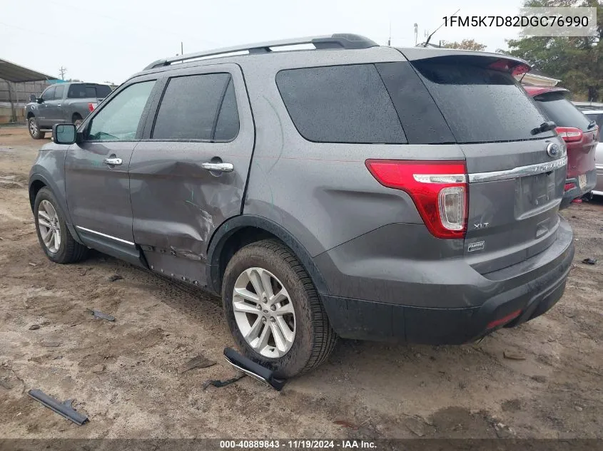 1FM5K7D82DGC76990 2013 Ford Explorer Xlt