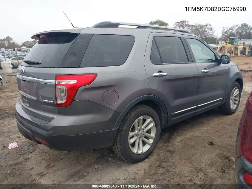 1FM5K7D82DGC76990 2013 Ford Explorer Xlt