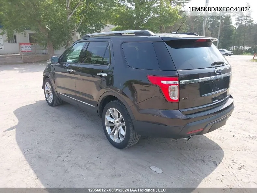 1FM5K8D8XEGC41024 2014 Ford Explorer Xlt