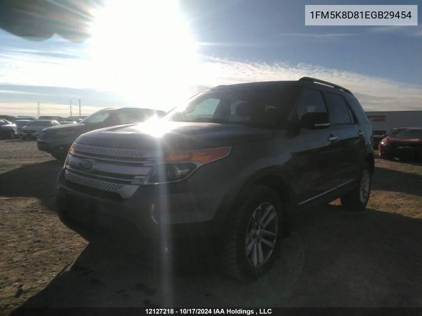 2014 Ford Explorer Xlt VIN: 1FM5K8D81EGB29454 Lot: 12127218