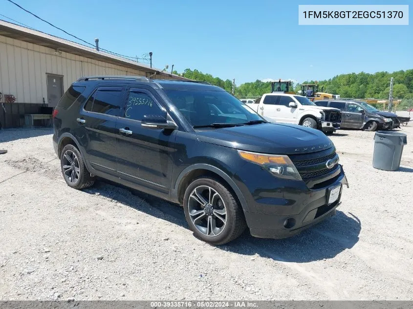 2014 Ford Explorer Sport VIN: 1FM5K8GT2EGC51370 Lot: 39335716