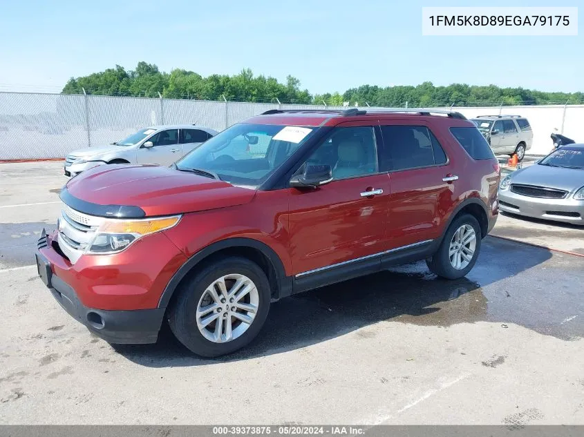 2014 Ford Explorer Xlt VIN: 1FM5K8D89EGA79175 Lot: 39373875