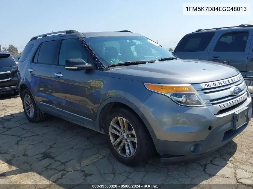 1FM5K7D84EGC48013 2014 Ford Explorer Xlt